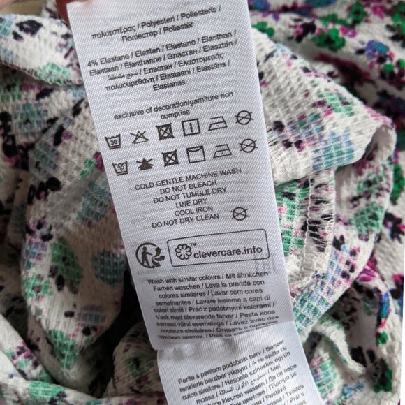 Floral Mini Bodycon Dress | Vero Moda | Size: XS | Tie Spaghetti Staps | NWOT - Picture 6 of 7